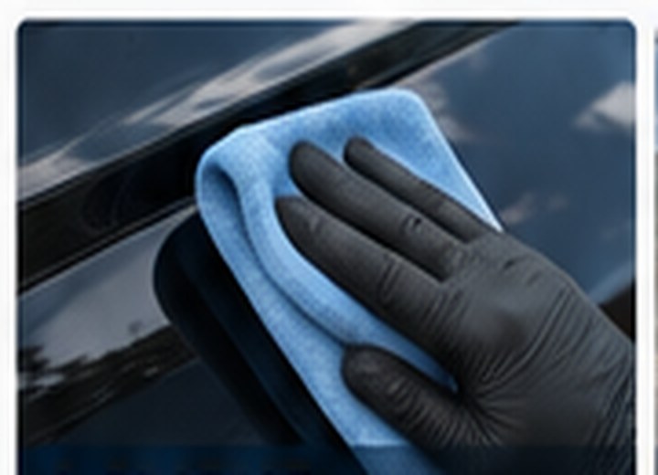 Exterior protection being applied with a microfiber towel